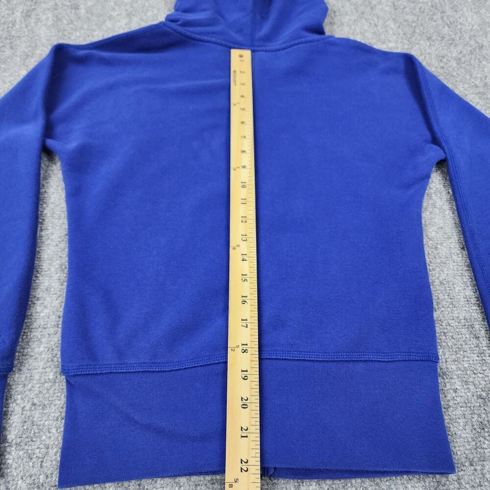 Nike Hoodie Womens XS Blue Full Zip Sportswear Big Logo Active Sweatshirt Fleece - Picture 5 of 16